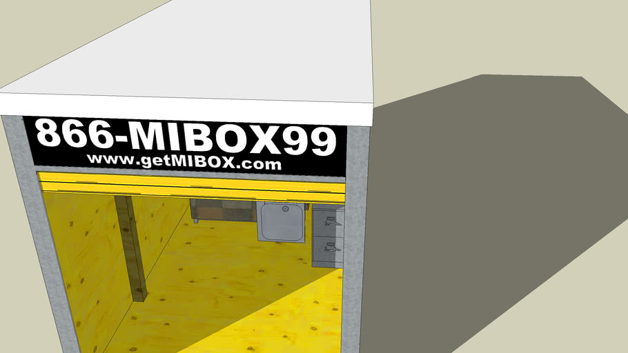 MI-BOX Mobile Storage 16 Foot Container | 3D Warehouse