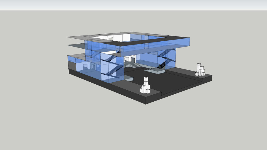 Modern Glass House 3d Warehouse