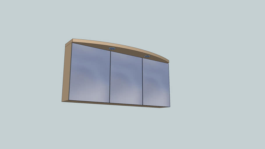 Armoire Pharmacie 3 Porte Miroirs Arpege 3d Warehouse