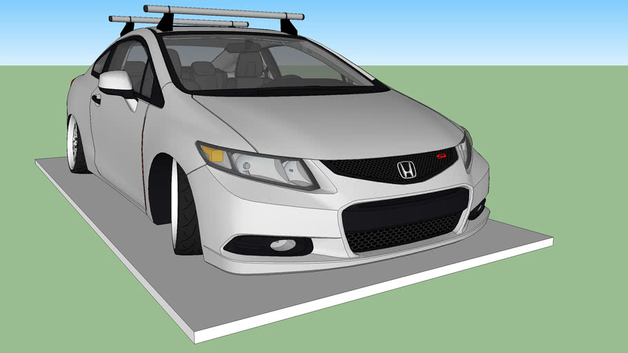 honda civic coupe bike rack