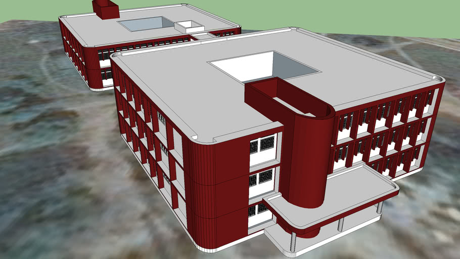 Unizik Admin Block | 3D Warehouse