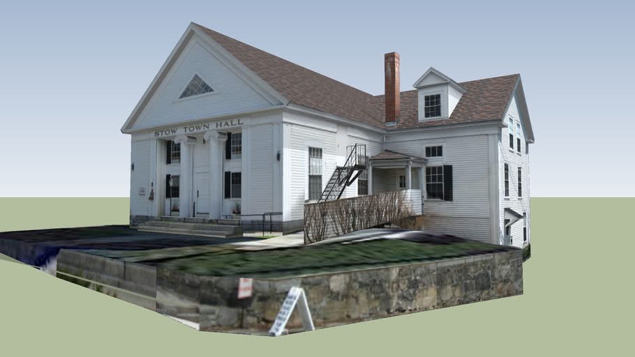 Stow Town Hall, MA 3D Warehouse