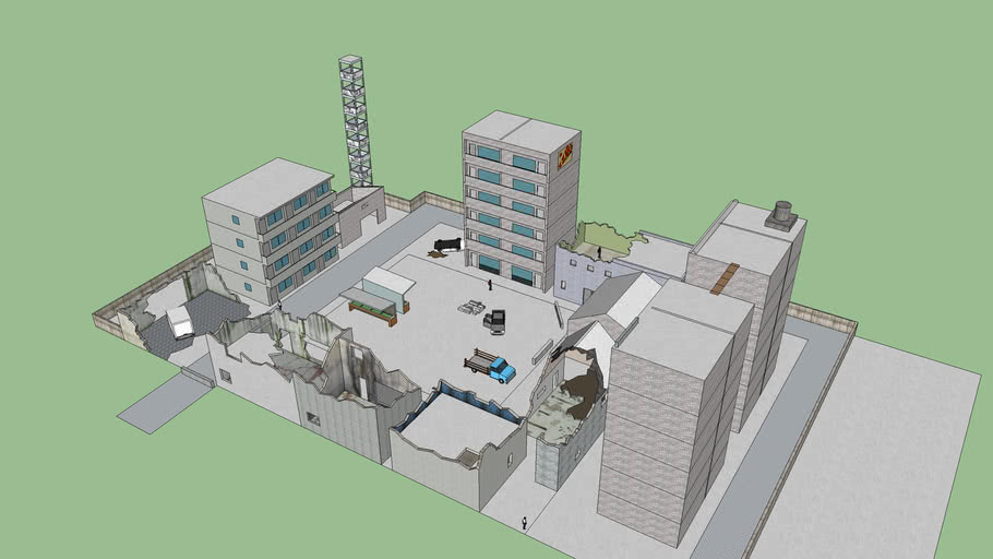 urban market 3D Warehouse