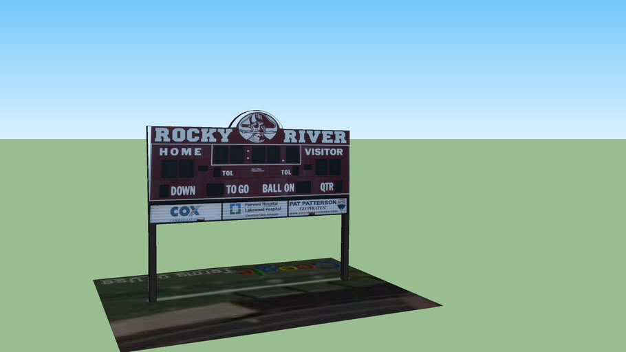 RRHS Scoreboard | 3D Warehouse