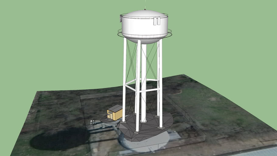 Water Tower Cell Tower Sapulpa, Oklahoma 3D Warehouse