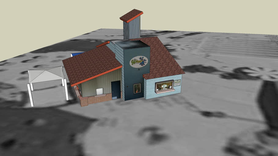 Main Building The Splash at Fossil Trace 3D Warehouse