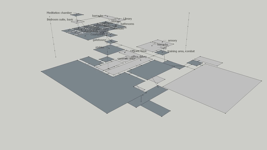 3d Plan View Of Madilas Stronghold 3d Warehouse