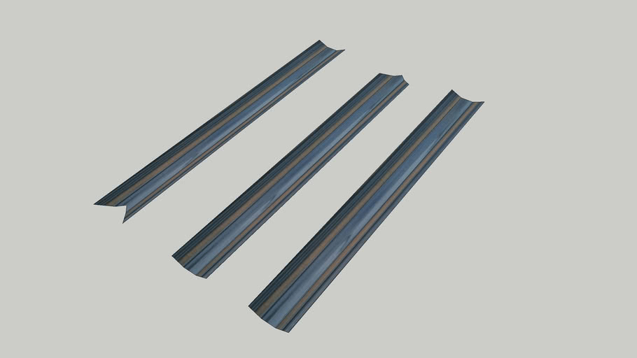 HA30 GRP Valley Trough for Profiled Tiles 360mm x 3000mm 3D Warehouse