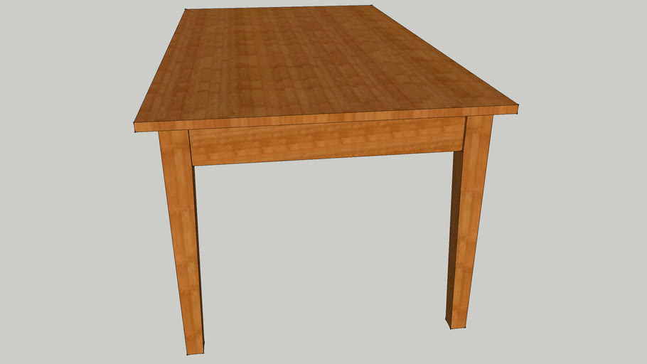 Basic Wooden Table 3d Warehouse