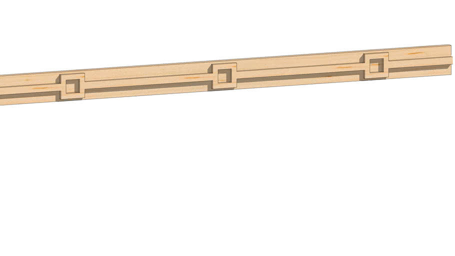01960712-1 Craftsman Light Rail Insert ( .72' x .25' x 96' ) Dynamic ...