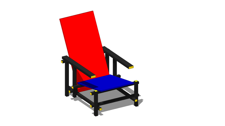 Rietveld stoel 3D Warehouse