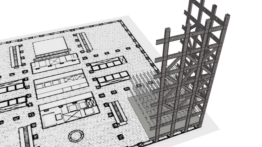 sears tower structure 3D Warehouse