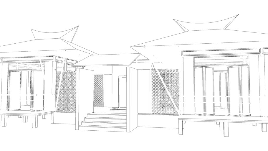 Bamboo House 3D Warehouse