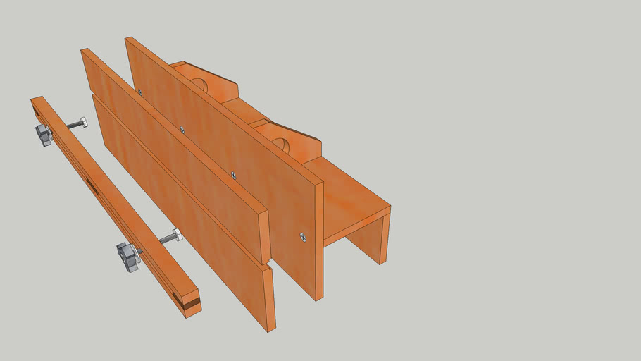 Tenon Jig for The Table Saw Fence | 3D Warehouse