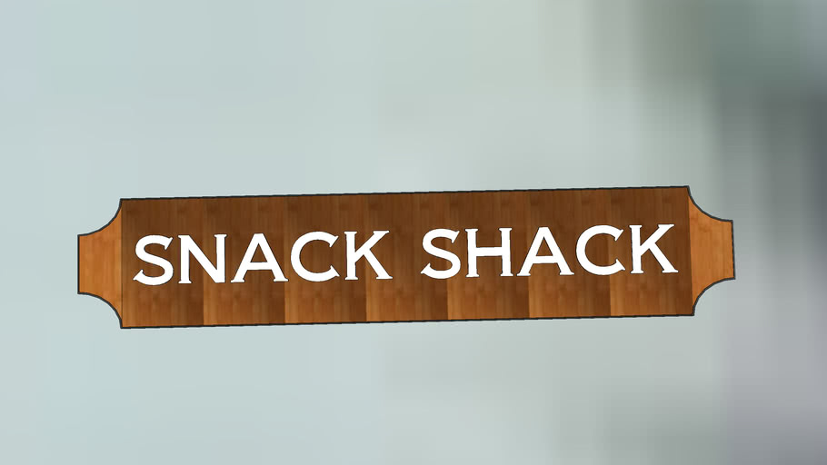 The "Snack shack" Cabin logo from Twin Pines Camp-- You CAN buy food