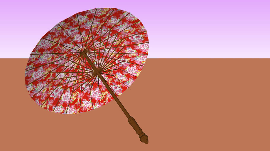 客家油紙傘hakka Oil Paper Umbrella 3d Warehouse