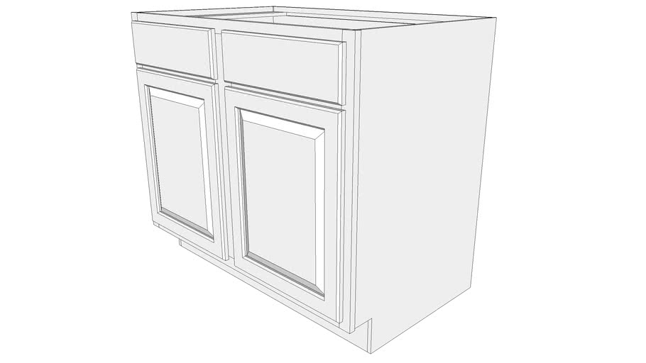 Briarwood Base SB36 Two Doors, Two Drawer Fronts 3D Warehouse