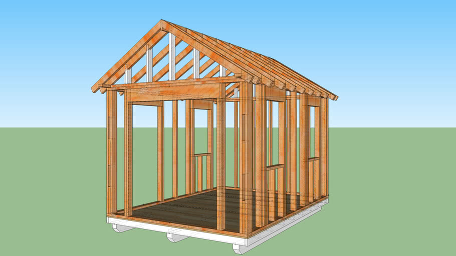 Basic Shed 8x12 | 3D Warehouse