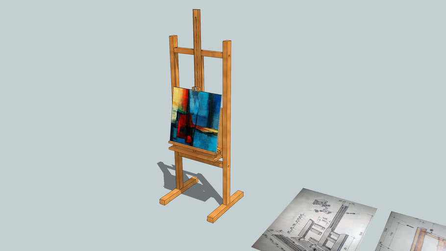 Hframe easel 3D Warehouse