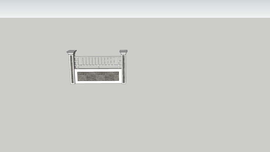 pagar besi hollow | 3D Warehouse