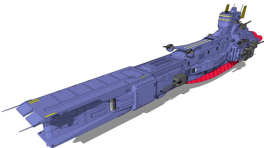 サラミス改 地球連邦軍宇宙軍カラー２ 3d Warehouse