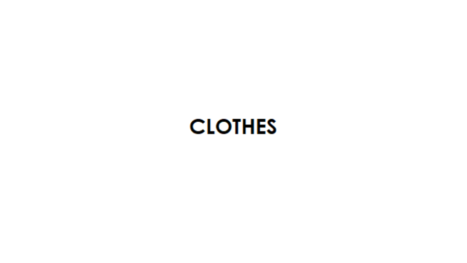 CLOTHES | 3D Warehouse