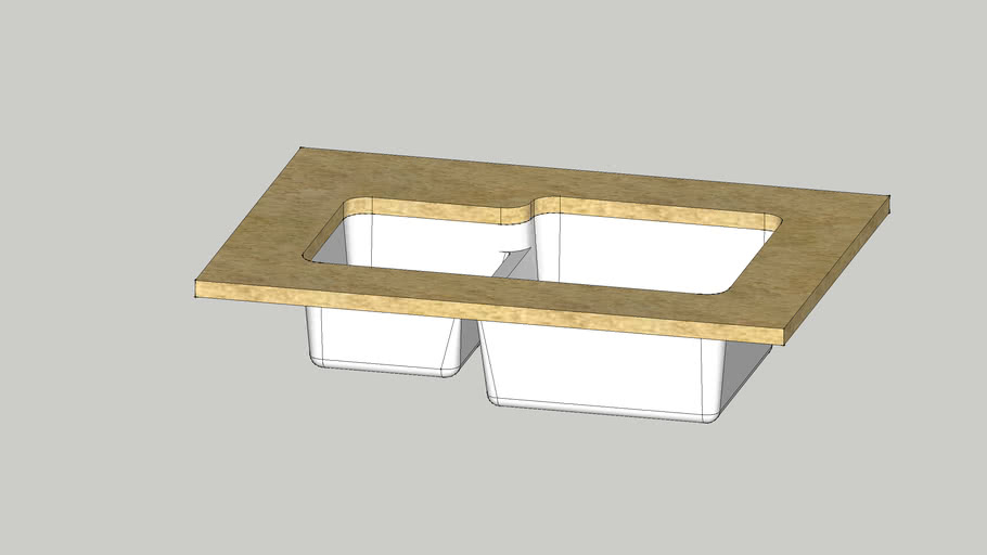 Julien sink / évier 065102 Triumph 1 1/2 3D Warehouse