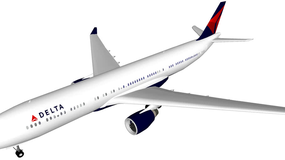 Delta Airlines Airbus A330-300 | 3D Warehouse