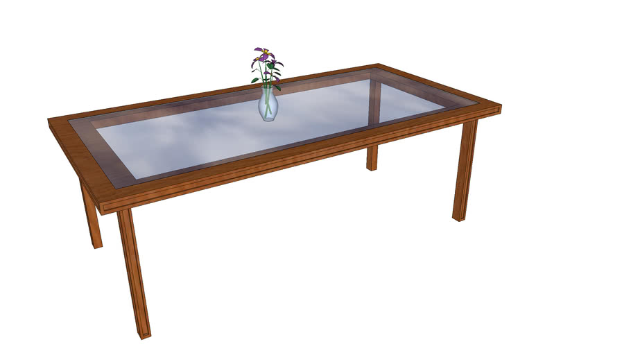 glass table 3D Warehouse