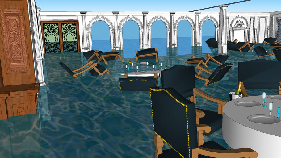 titanic dining room flooding