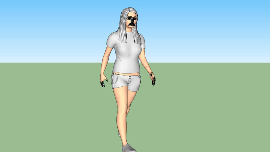 Modelo Mulher Pessoa 3d 3d Warehouse