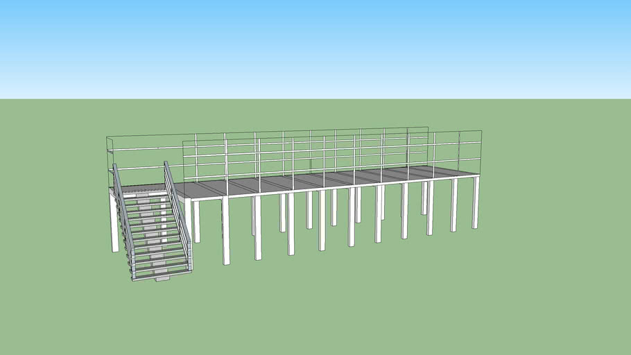 plataforma con escalera | 3D Warehouse