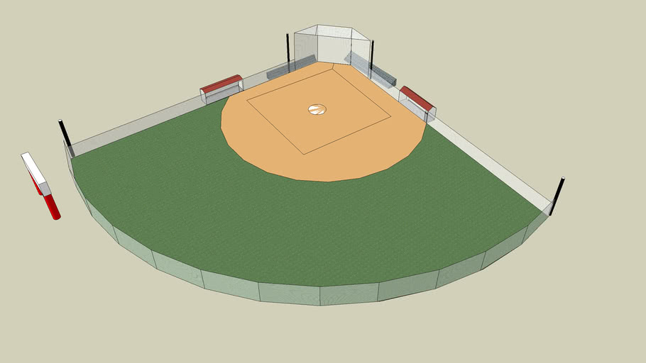 Baseball field small 3D Warehouse