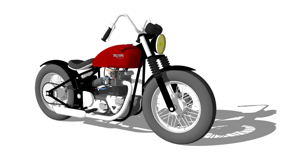 2017 Triumph Bonneville Bobber 3d Warehouse