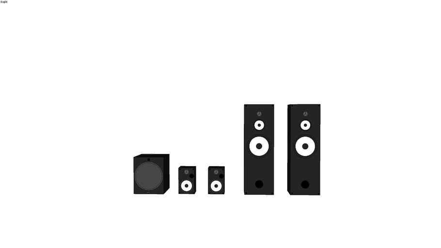 Sony Speakers Ssf5000 Ssb1000 Saw2500 3d Warehouse
