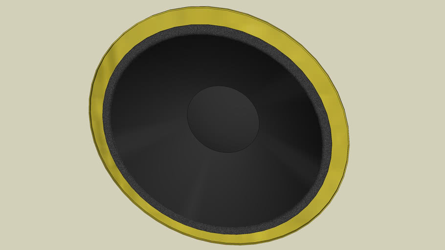 10' Speaker, Foam Surround, Vented 3D Warehouse