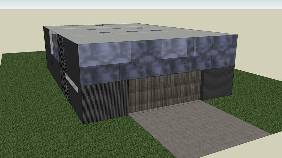 Shipping Container House With Garage 3d Warehouse