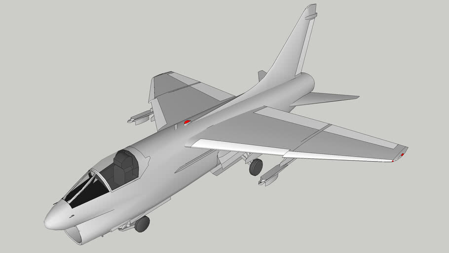 A 7 Corsair Ii 3d Warehouse - roblox fighter plane model