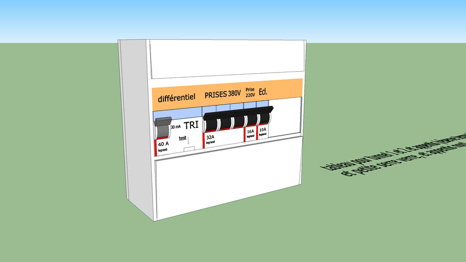 Tableau Electrique 1 3d Warehouse