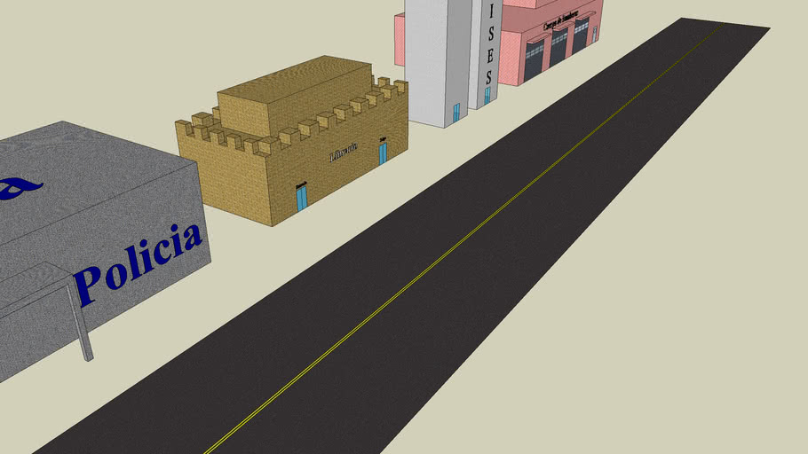Spanish City Block 3D Warehouse