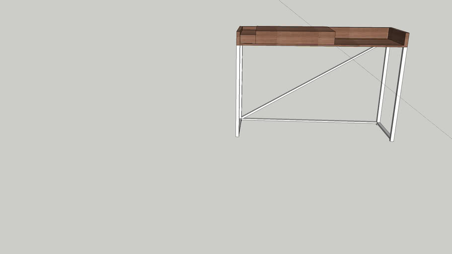 Blu Dot Swish Console Desk 3D Warehouse