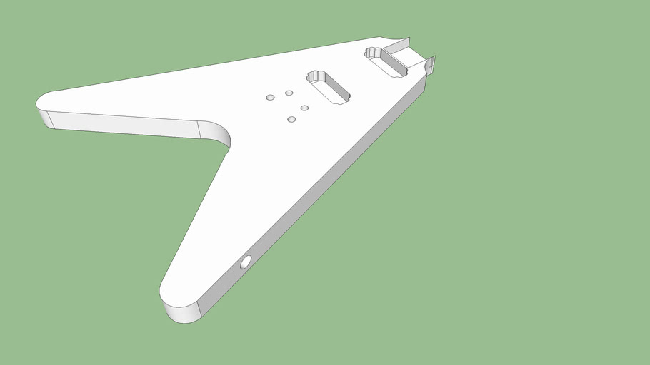 Guitar Body Flying V 3D Warehouse