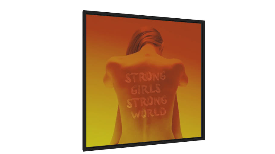 Quadro Strong Girls - Orange - Galeria9, por Tiago Selva