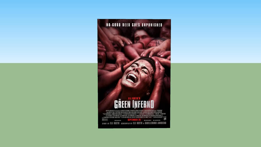 The Green Inferno Final One Sheet Movie Poster 27x40 Double Sided Unframed 3d Warehouse