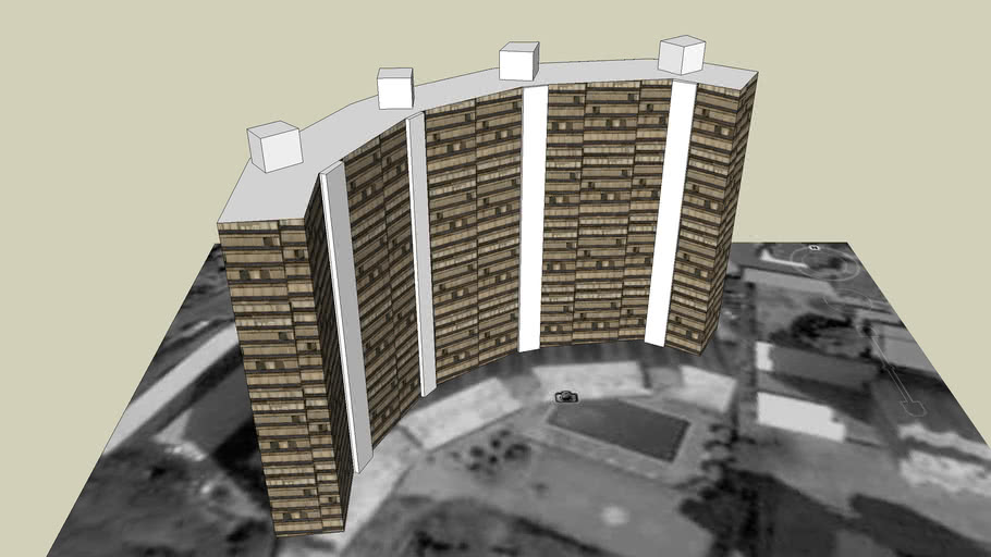edificio semicircular en sector virginia | 3D Warehouse
