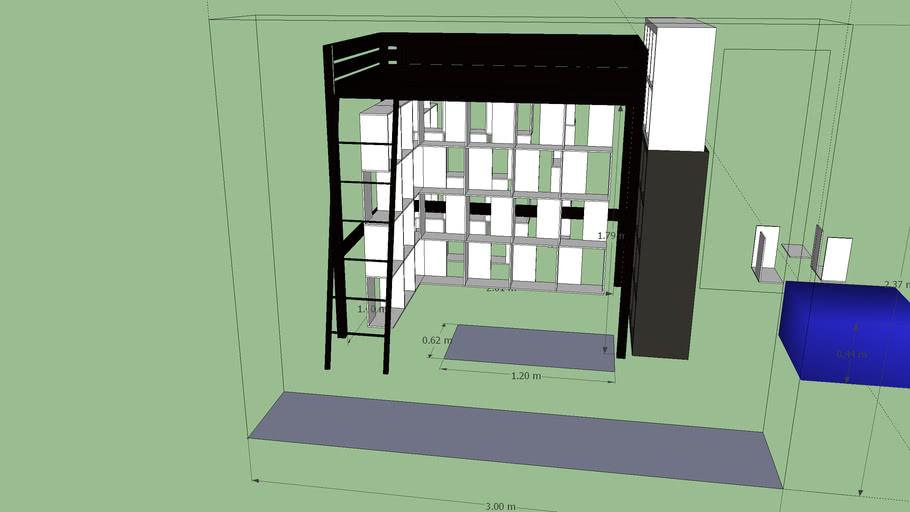 Libreria Fai Da Te.Libreria Fai Da Te Letto Stora 3d Warehouse