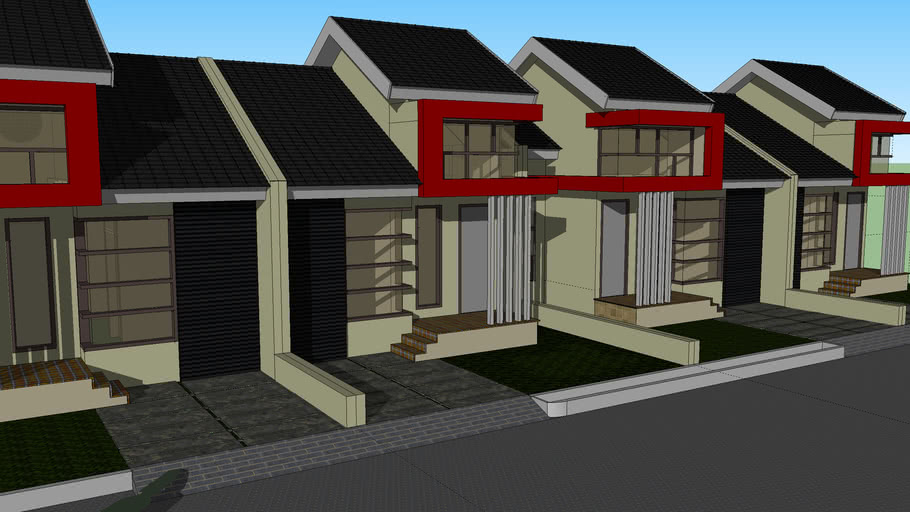 Low Cost Small House Housing 3D Warehouse