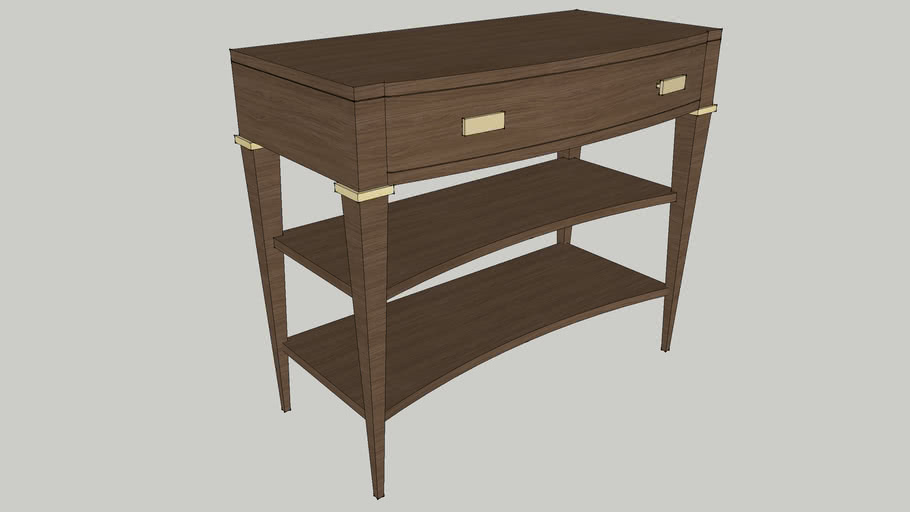 Thomasville Furniture Leah Night Stand With Shelves 3d Warehouse