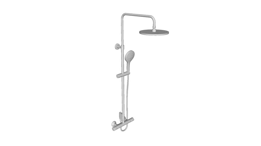 K-33099T-9 Thermostatic -2 way shower column -direct connection