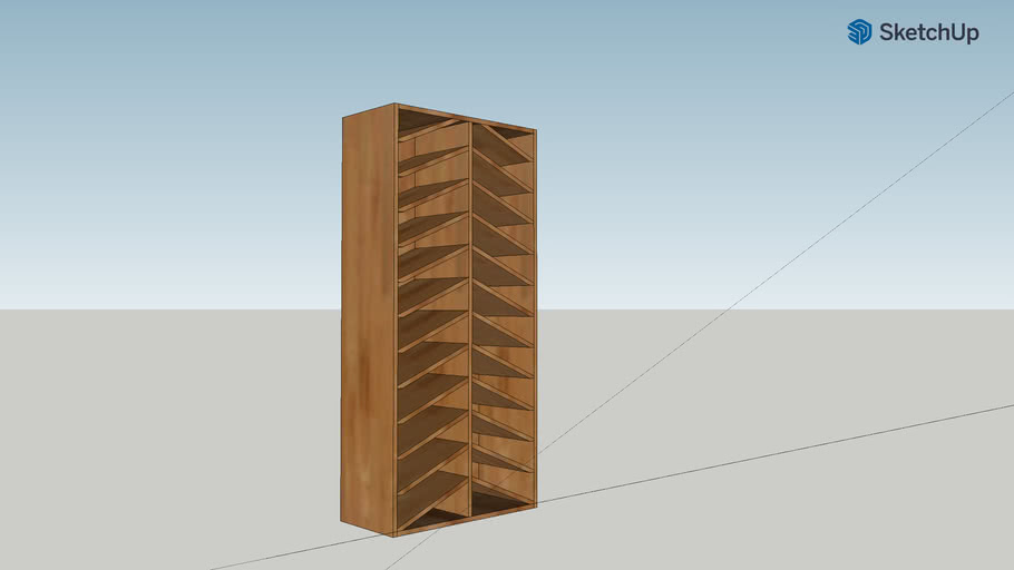 herringbone wine rack | 3D Warehouse